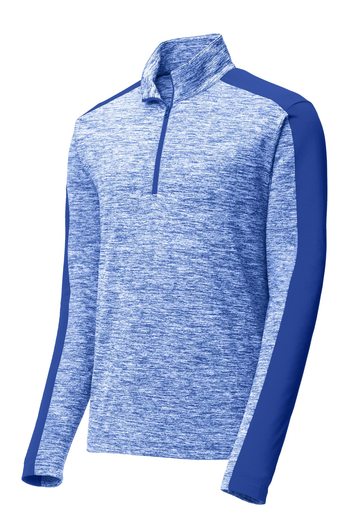 Sport-Tek® PosiCharge® Electric Heather Colorblock 1/4-Zip Pullover
