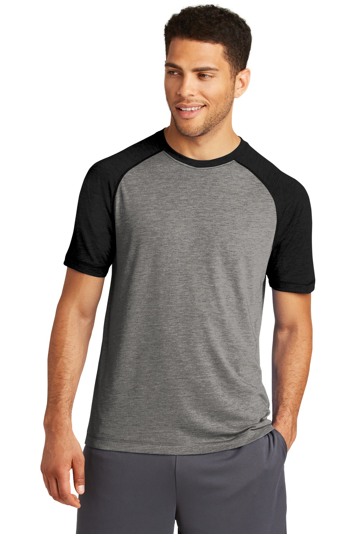 Sport-Tek® PosiCharge® Tri-Blend Wicking Raglan Tee (CORE COLORS)