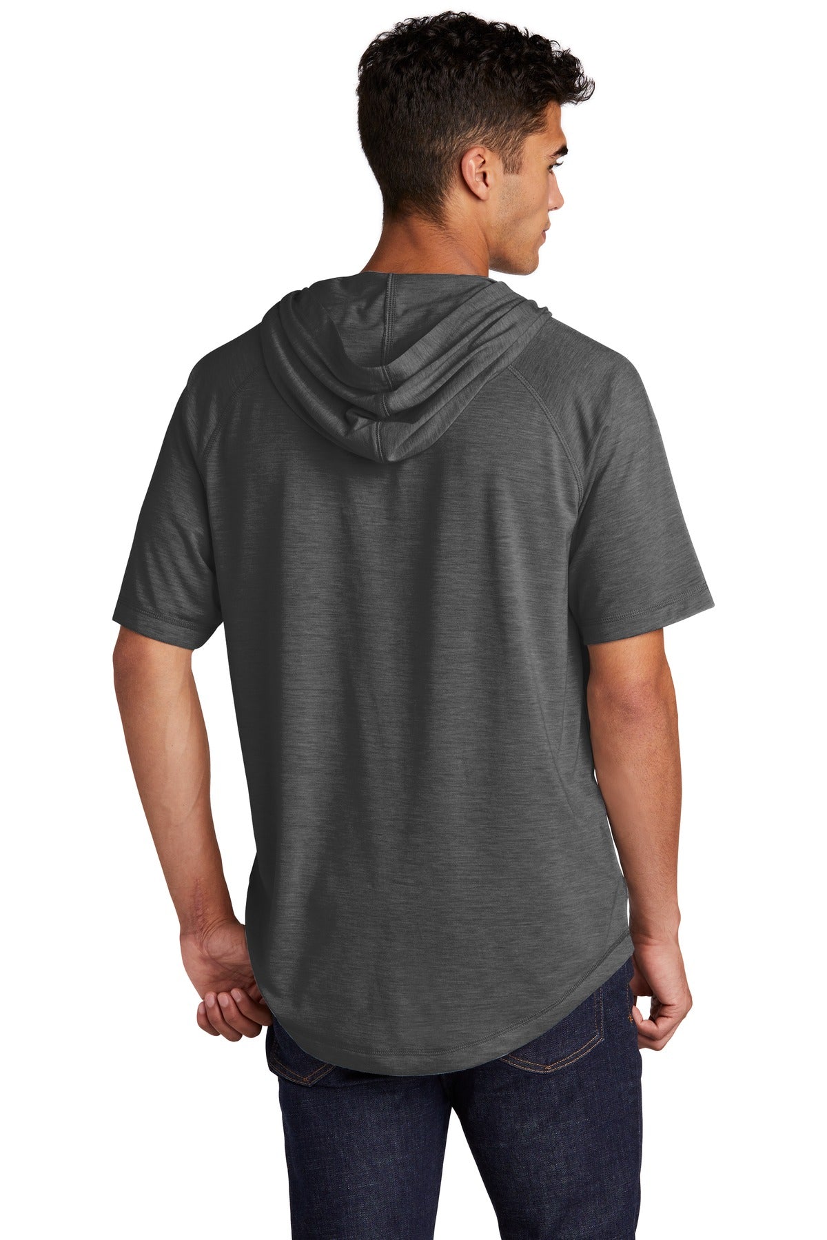 Sport-Tek® PosiCharge® Tri-Blend Wicking Short Sleeve Hoodie