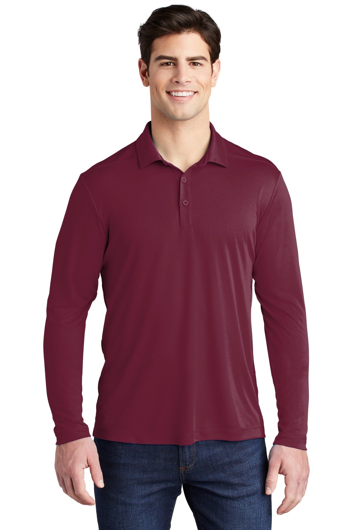 Sport-Tek® Posi-UV® Pro Long Sleeve Polo