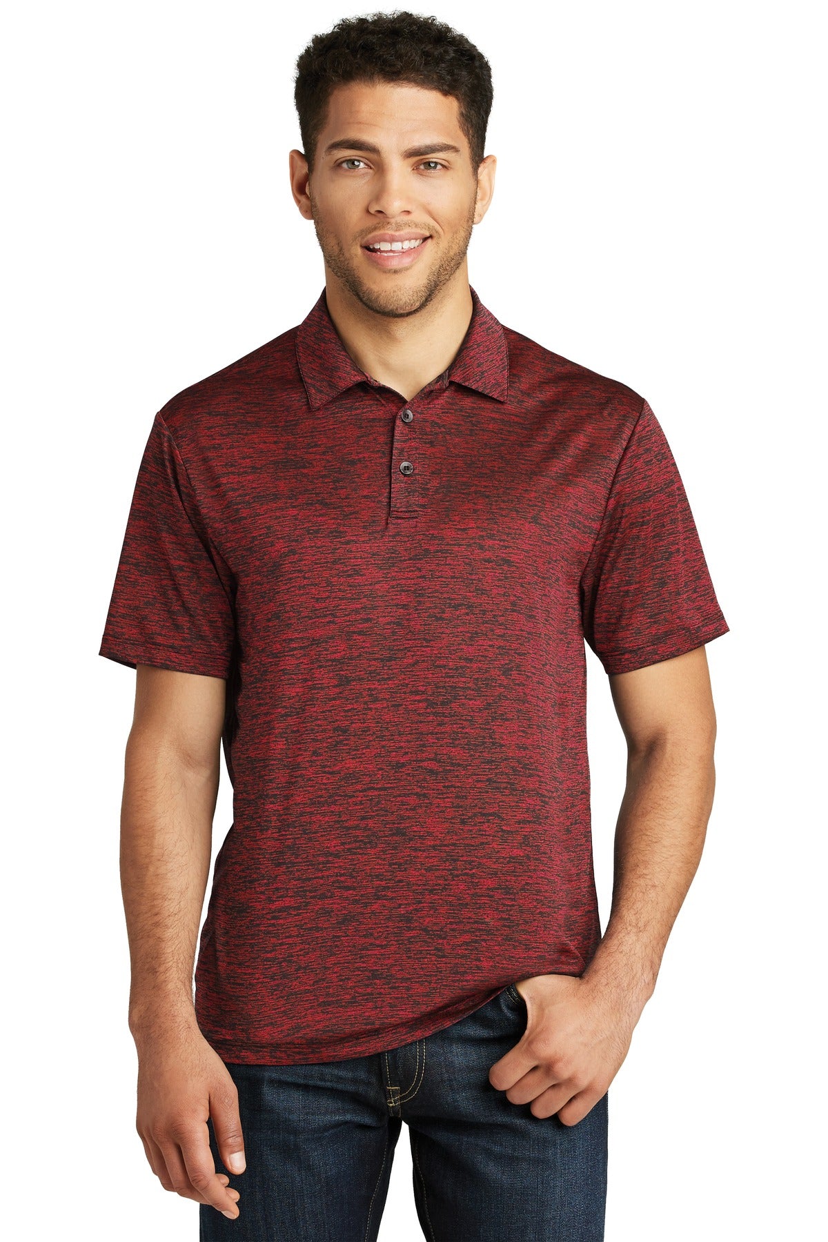 Sport-Tek® PosiCharge® Electric Heather Polo