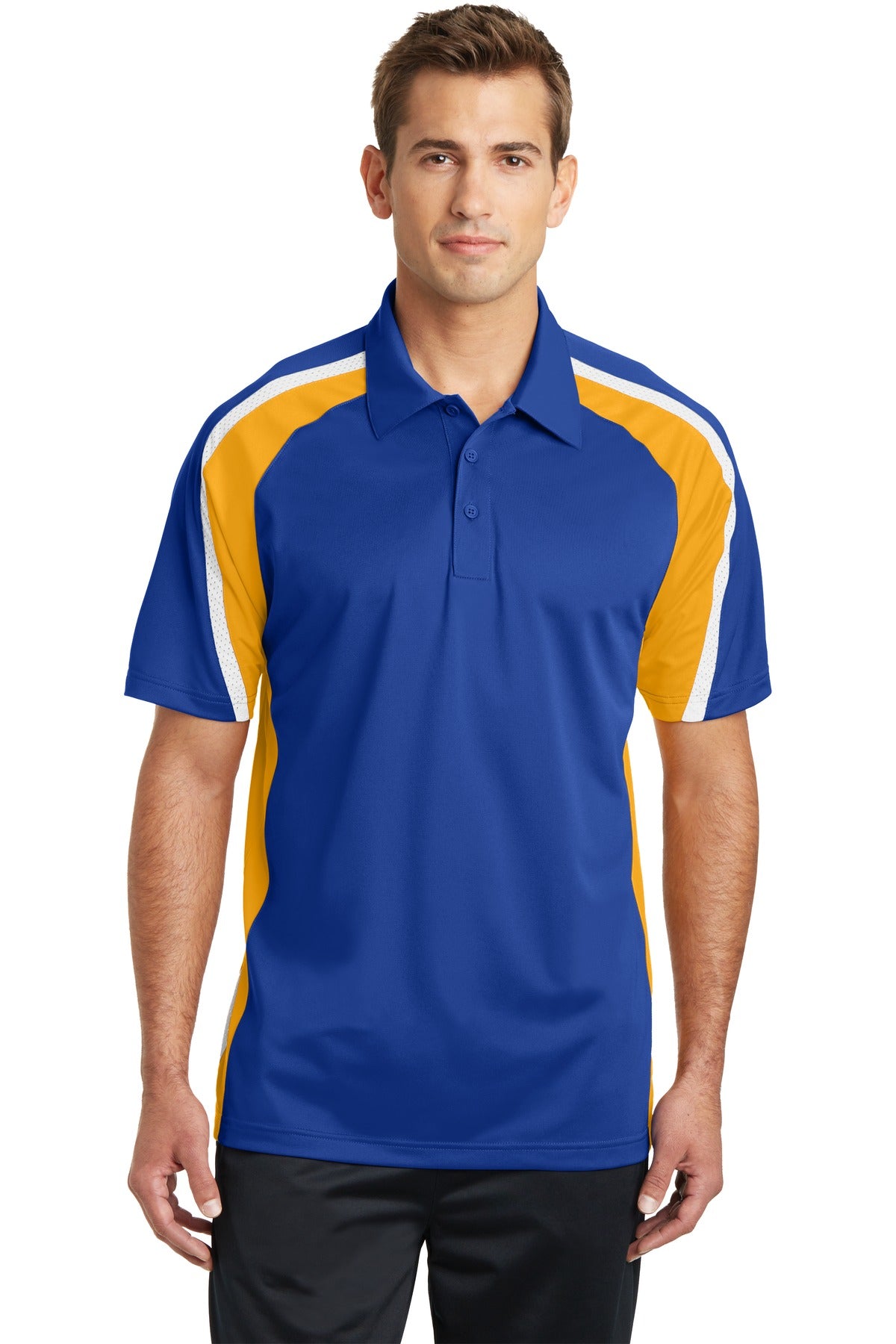 Sport-Tek® Tricolor Micropique Sport-Wick® Polo