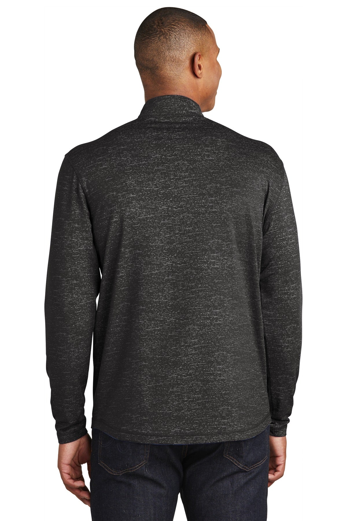 Sport-Tek® Sport-Wick® Stretch Reflective Heather 1/2-Zip Pullover