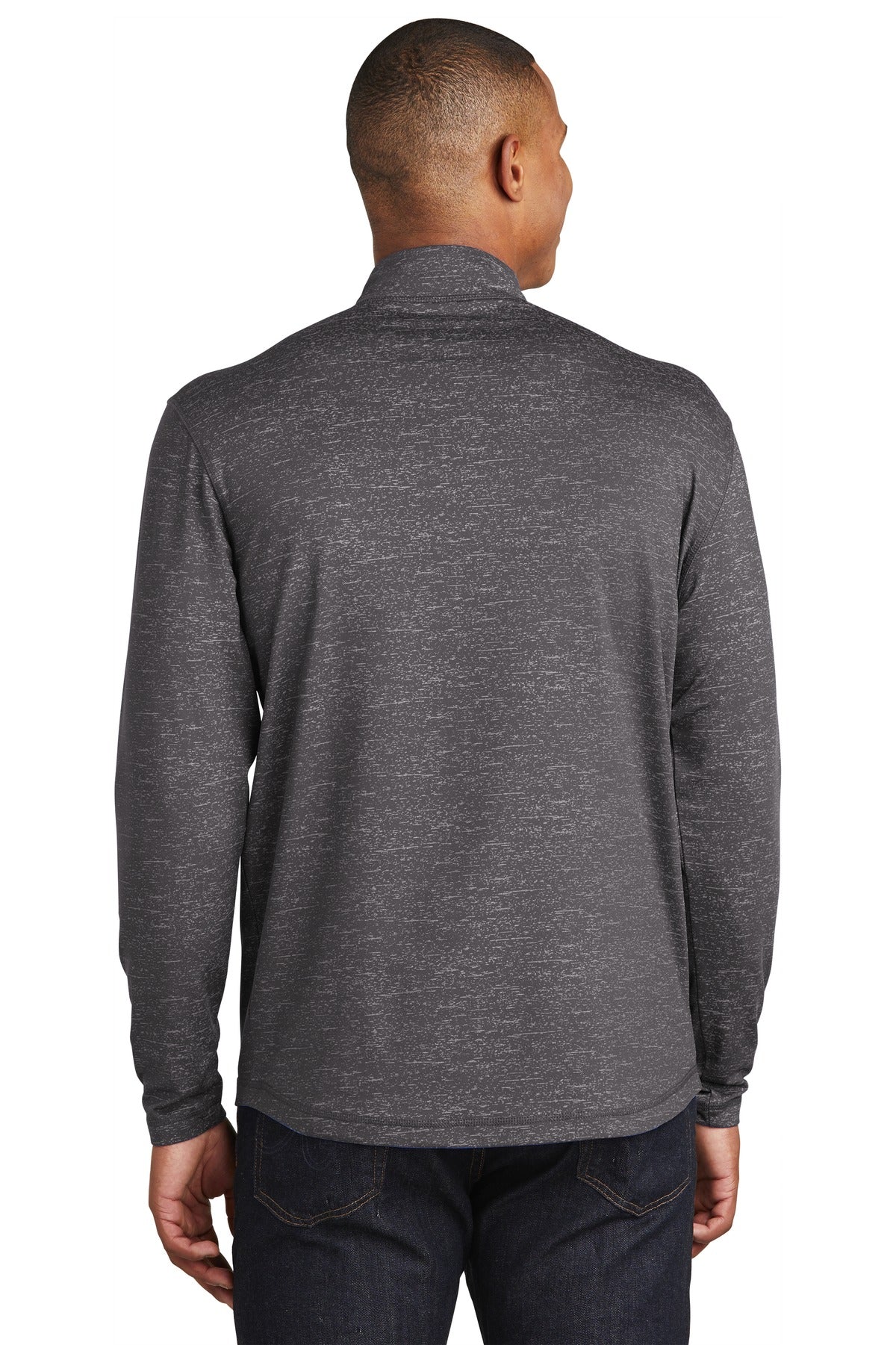 Sport-Tek® Sport-Wick® Stretch Reflective Heather 1/2-Zip Pullover