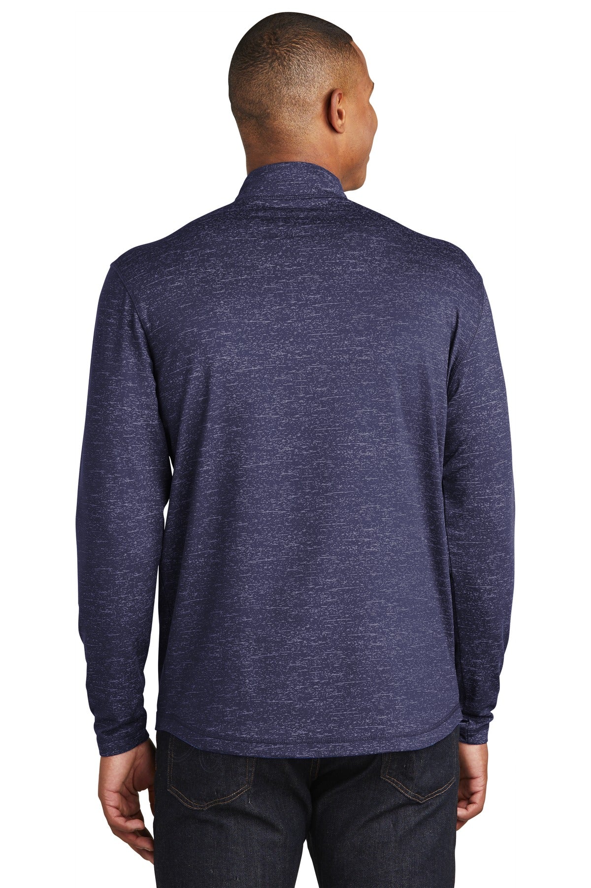Sport-Tek® Sport-Wick® Stretch Reflective Heather 1/2-Zip Pullover
