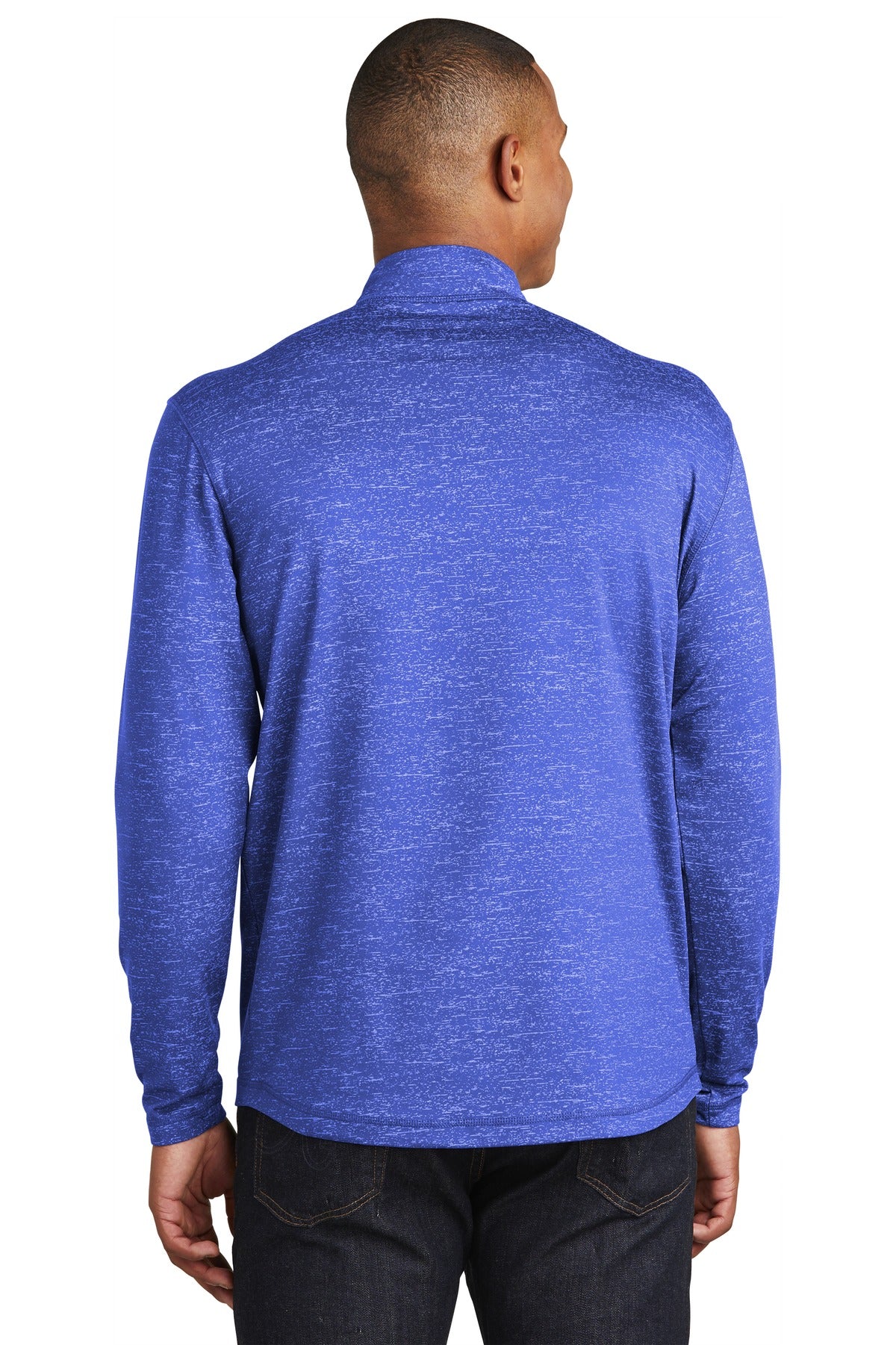 Sport-Tek® Sport-Wick® Stretch Reflective Heather 1/2-Zip Pullover