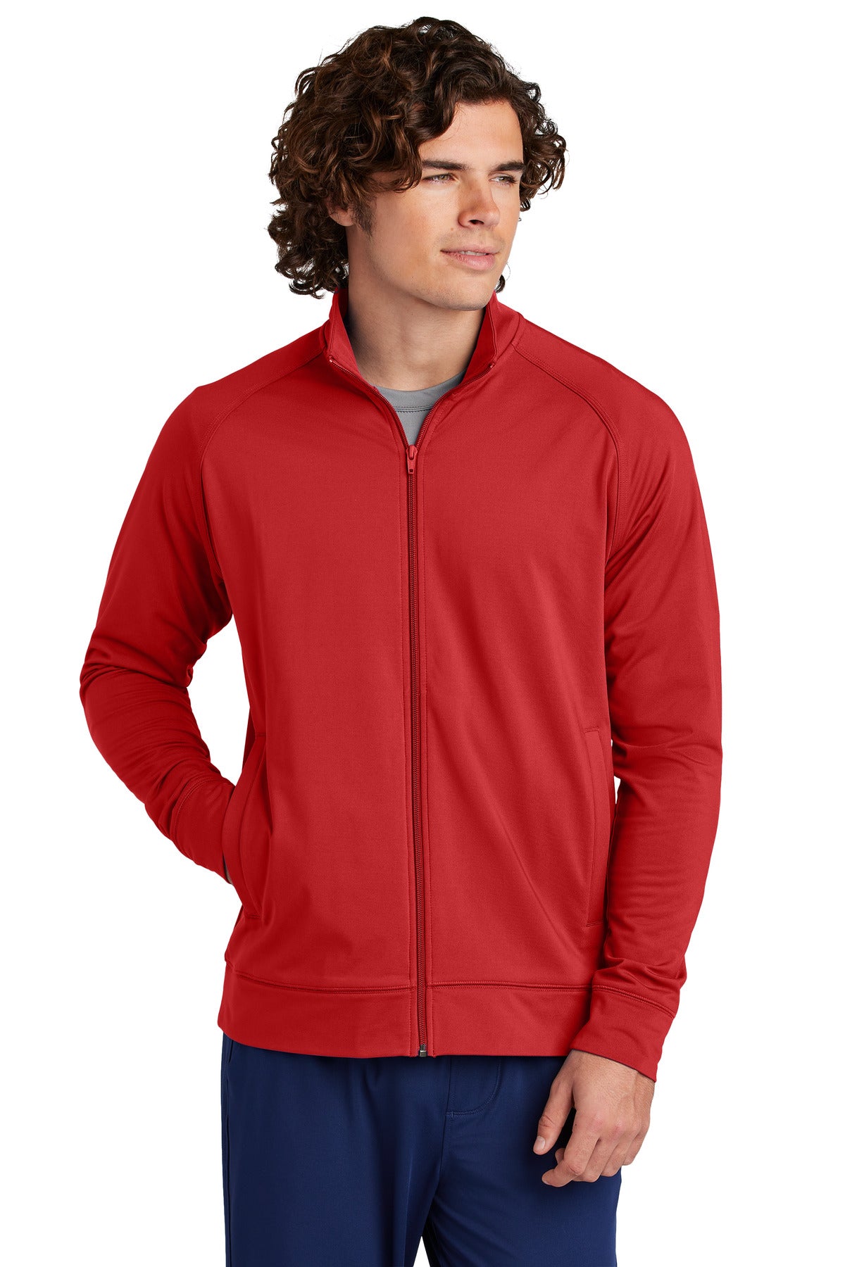 Sport-Tek® Sport-Wick® Stretch Full-Zip Cadet Jacket