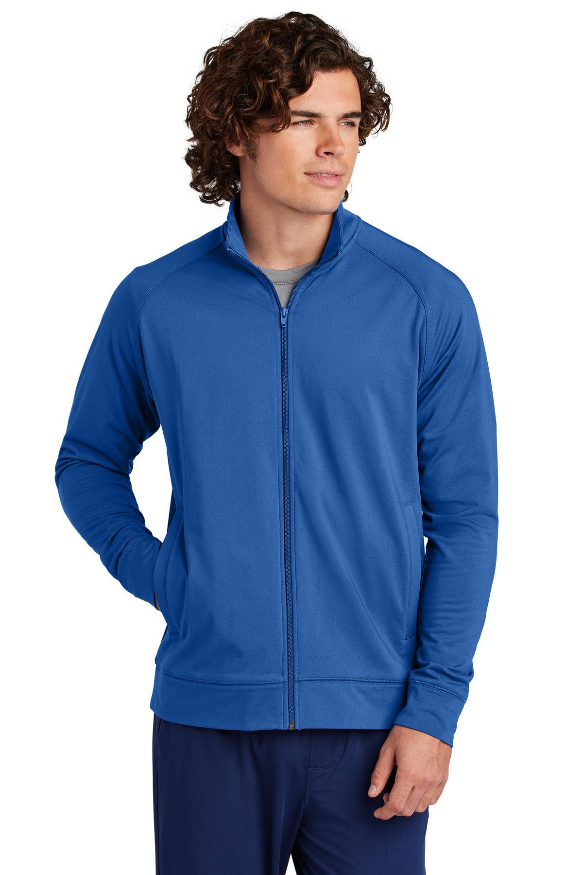 Sport-Tek® Sport-Wick® Stretch Full-Zip Cadet Jacket