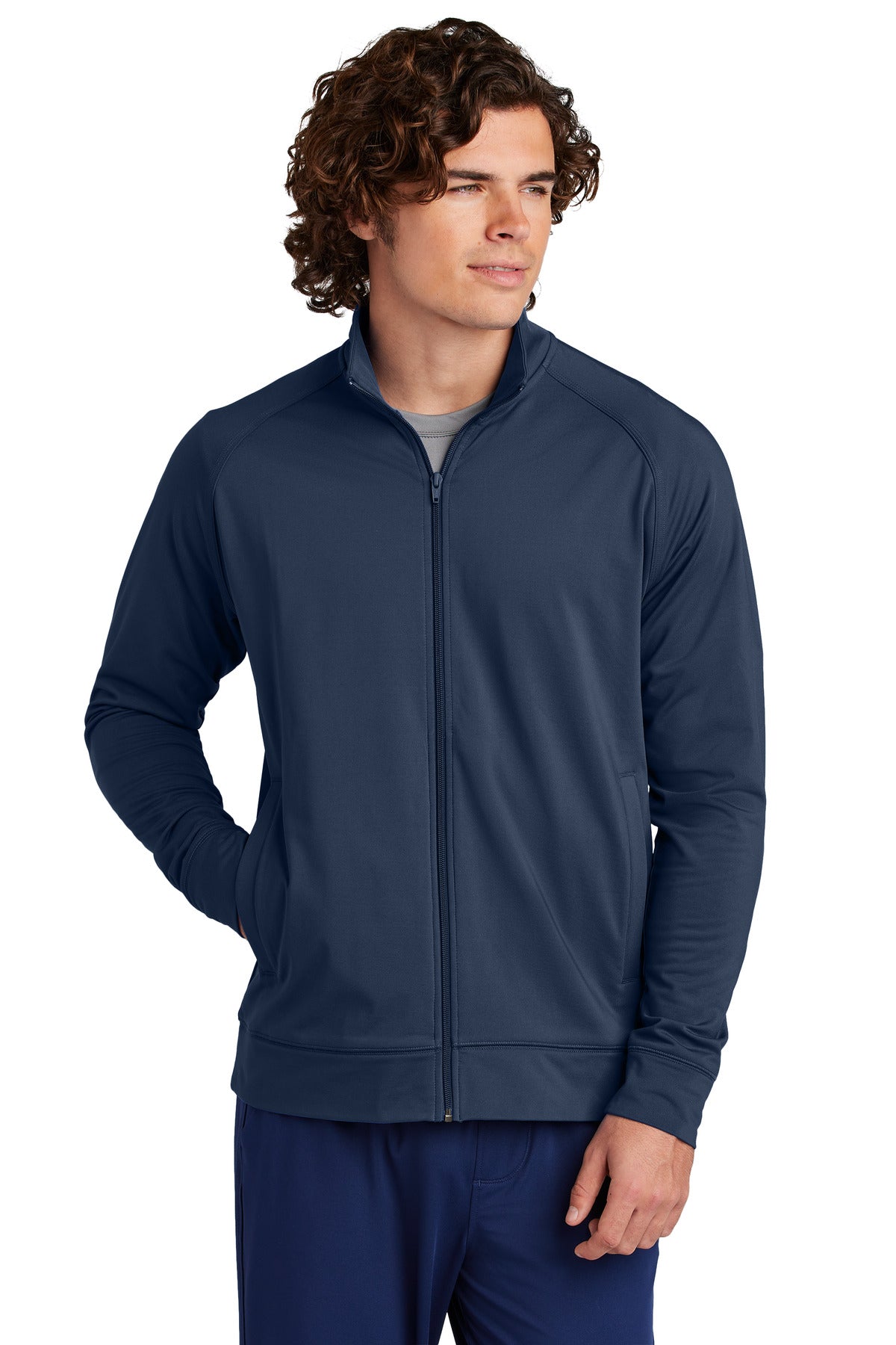 Sport-Tek® Sport-Wick® Stretch Full-Zip Cadet Jacket