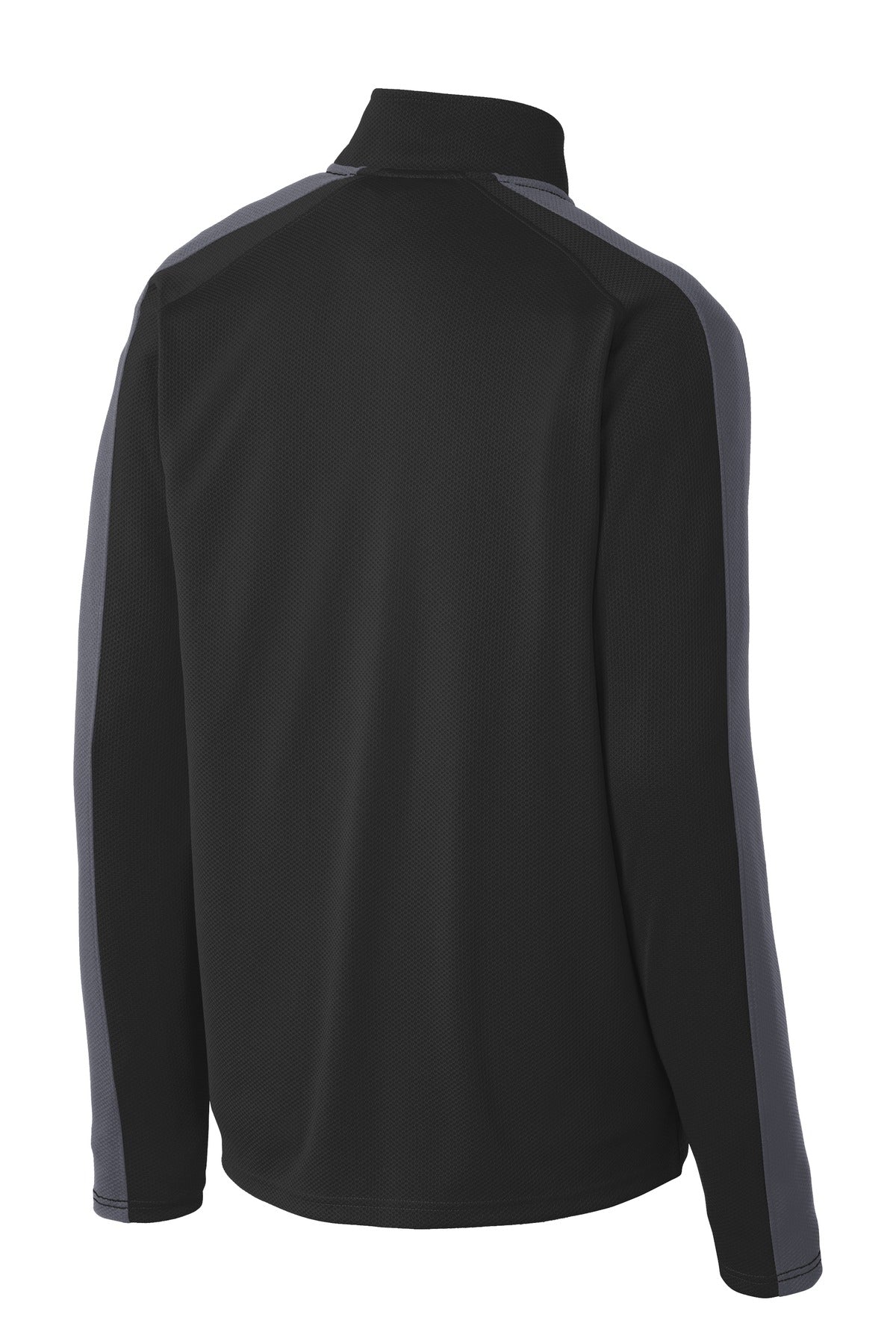 Sport-Tek® Sport-Wick® Textured Colorblock 1/4-Zip Pullover