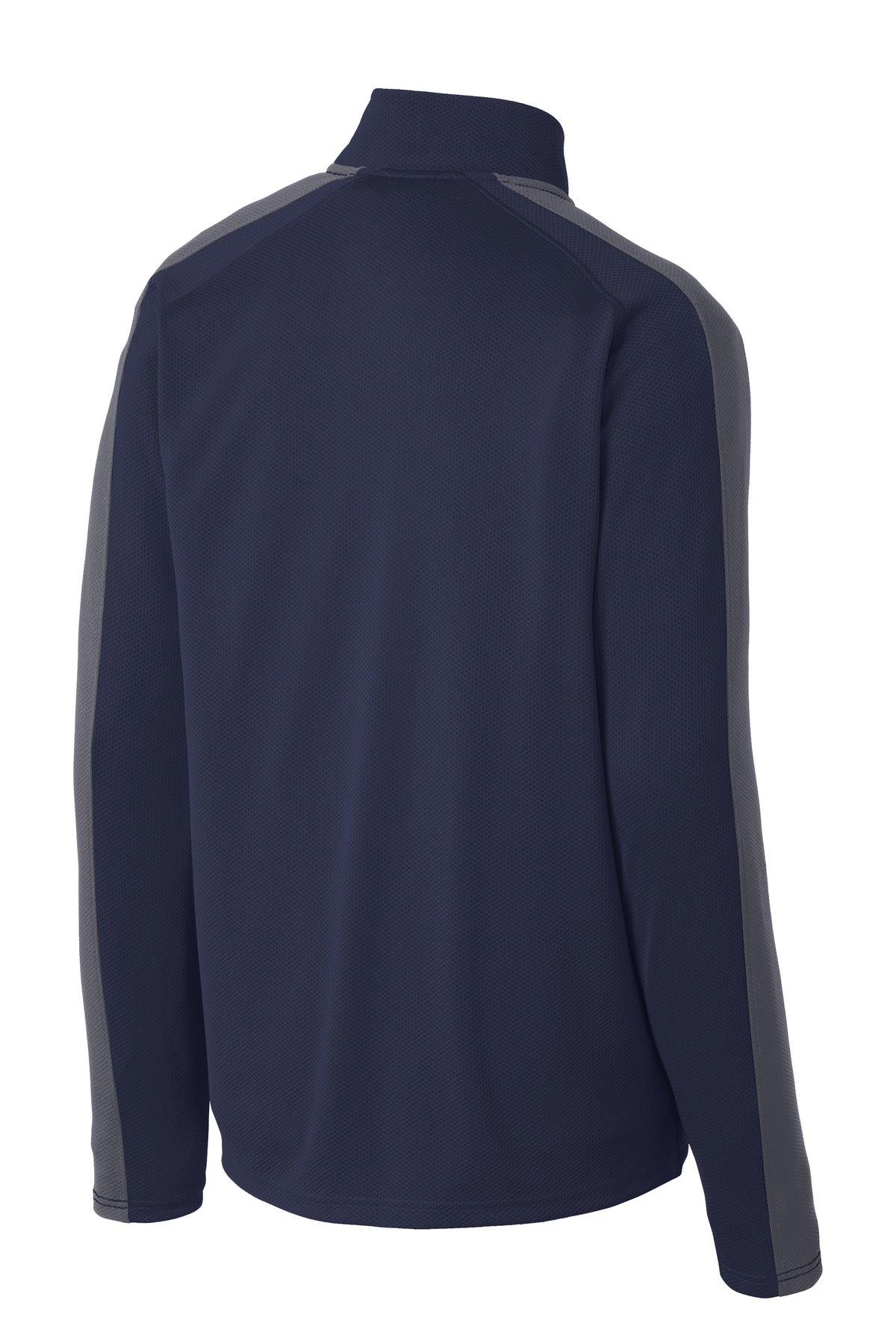 Sport-Tek® Sport-Wick® Textured Colorblock 1/4-Zip Pullover