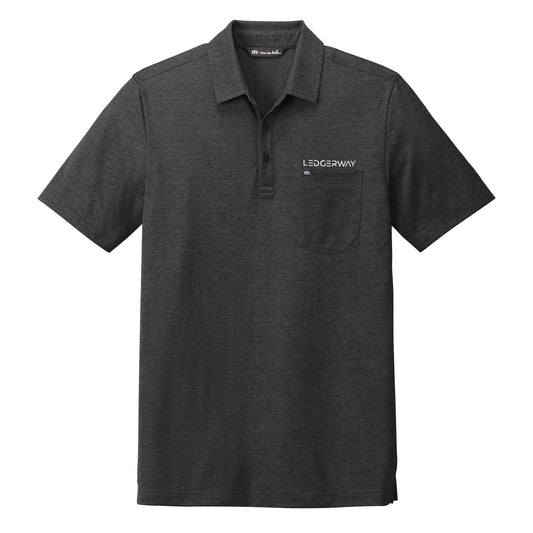 LEDGERWAY TravisMathew Oceanside Heather Pocket Polo