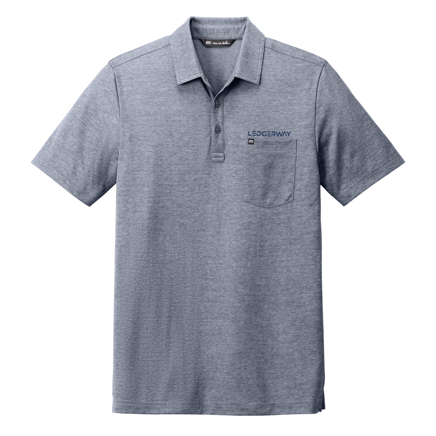 LEDGERWAY TravisMathew Oceanside Heather Pocket Polo