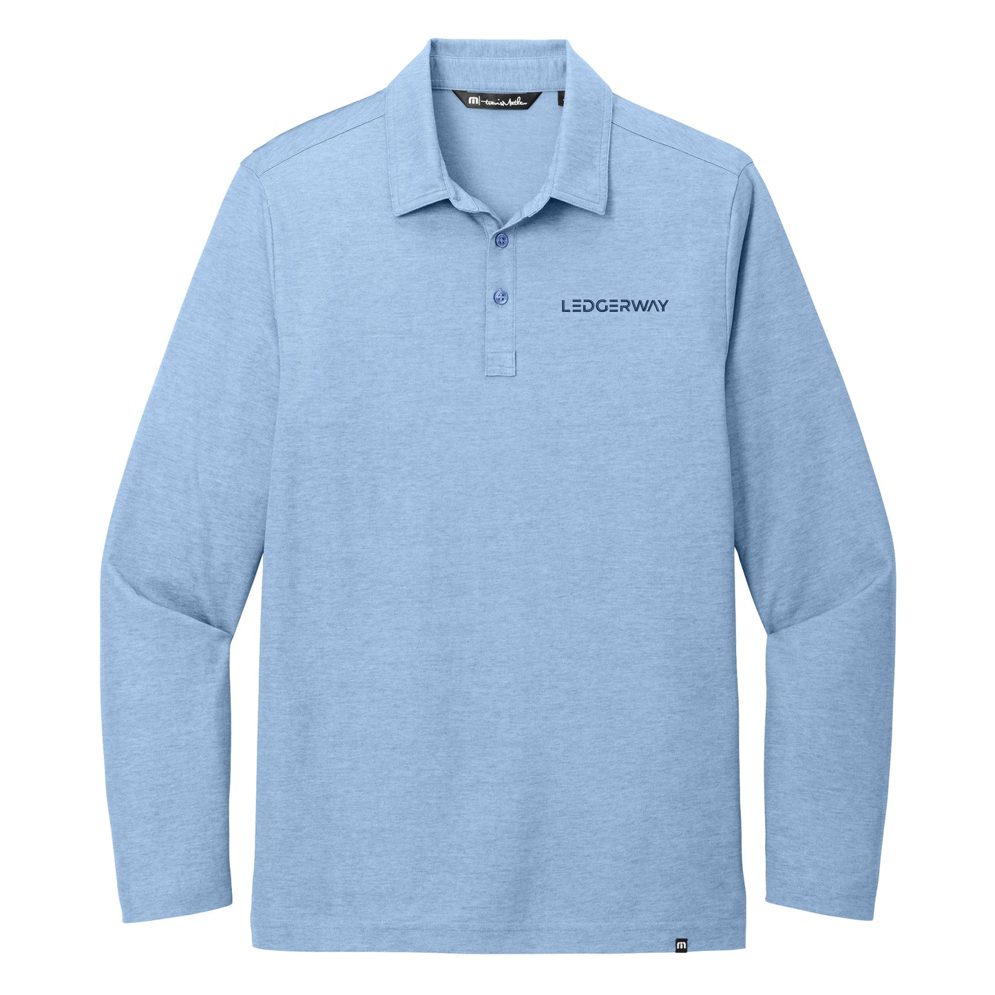 LEDGERWAY TravisMathew Oceanside Heather Long Sleeve Polo