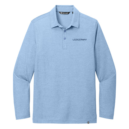 LEDGERWAY TravisMathew Oceanside Heather Long Sleeve Polo