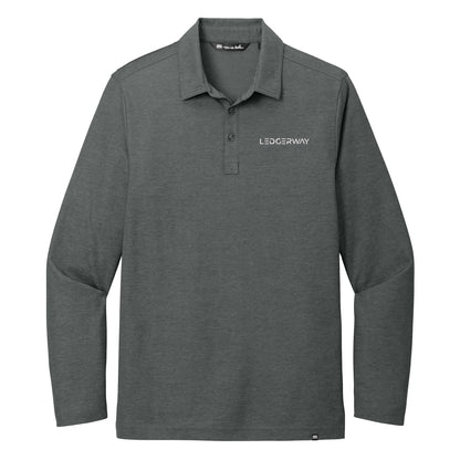 LEDGERWAY TravisMathew Oceanside Heather Long Sleeve Polo