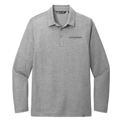 LEDGERWAY TravisMathew Oceanside Heather Long Sleeve Polo