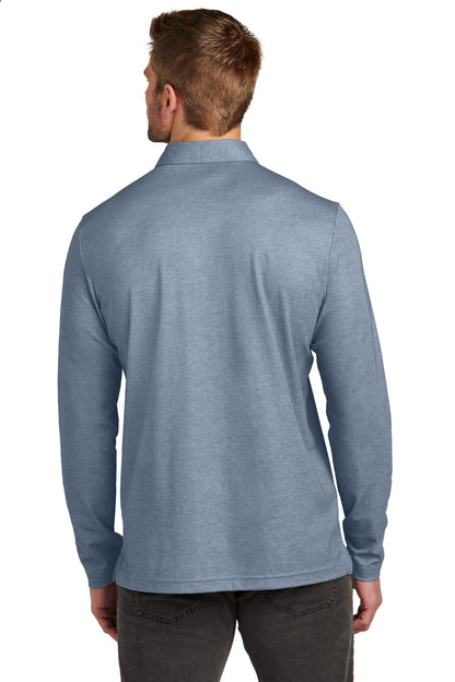 TravisMathew Oceanside Heather Long Sleeve Polo