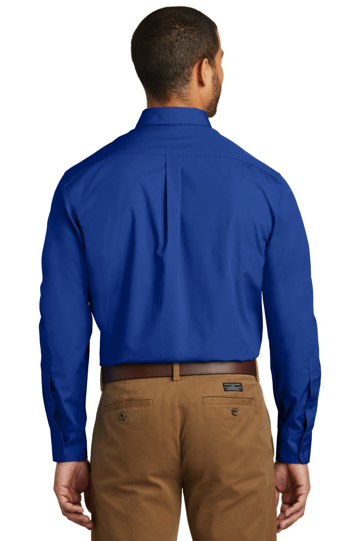 Port Authority® Tall Long Sleeve Carefree Poplin Shirt