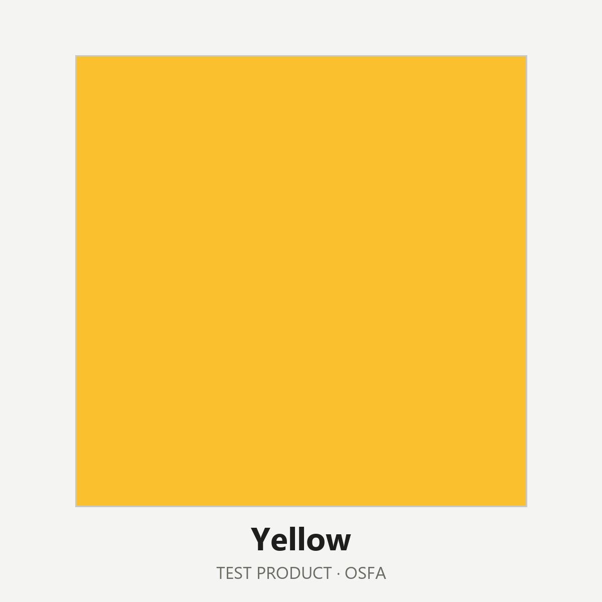 Test Everything - Yellow