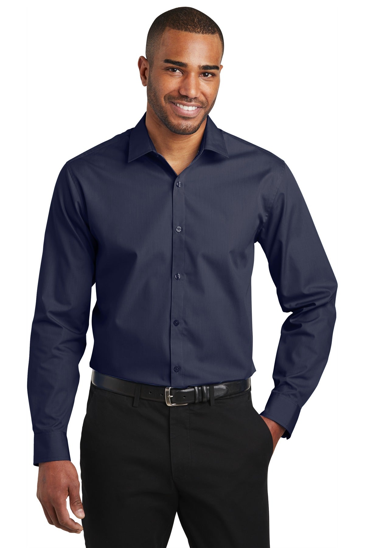Port Authority® Slim Fit Carefree Poplin Shirt