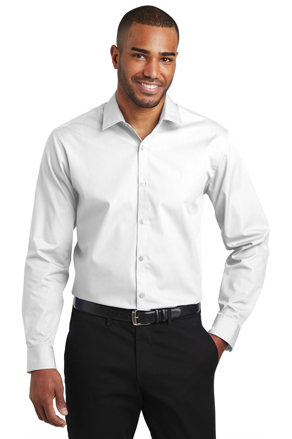 Port Authority® Slim Fit Carefree Poplin Shirt