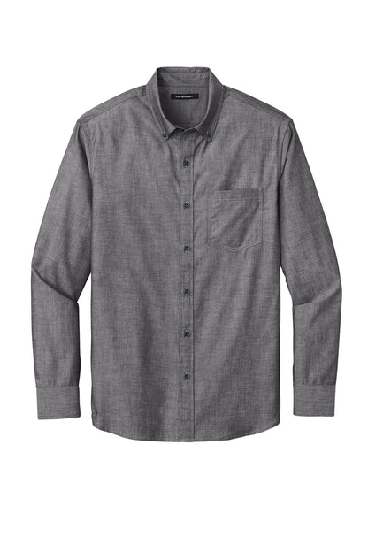 DISCONTINUED - Port Authority® Long Sleeve Chambray Easy Care Shirt - SKU W382