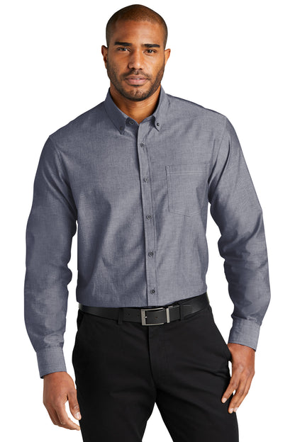 DISCONTINUED - Port Authority® Long Sleeve Chambray Easy Care Shirt - SKU W382