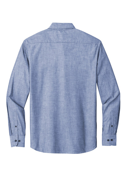 DISCONTINUED - Port Authority® Long Sleeve Chambray Easy Care Shirt - SKU W382