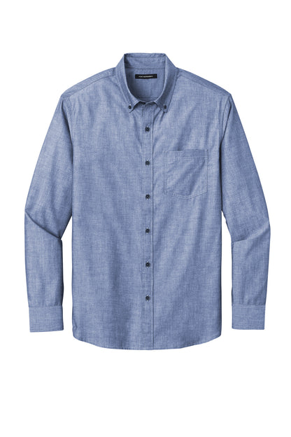 DISCONTINUED - Port Authority® Long Sleeve Chambray Easy Care Shirt - SKU W382