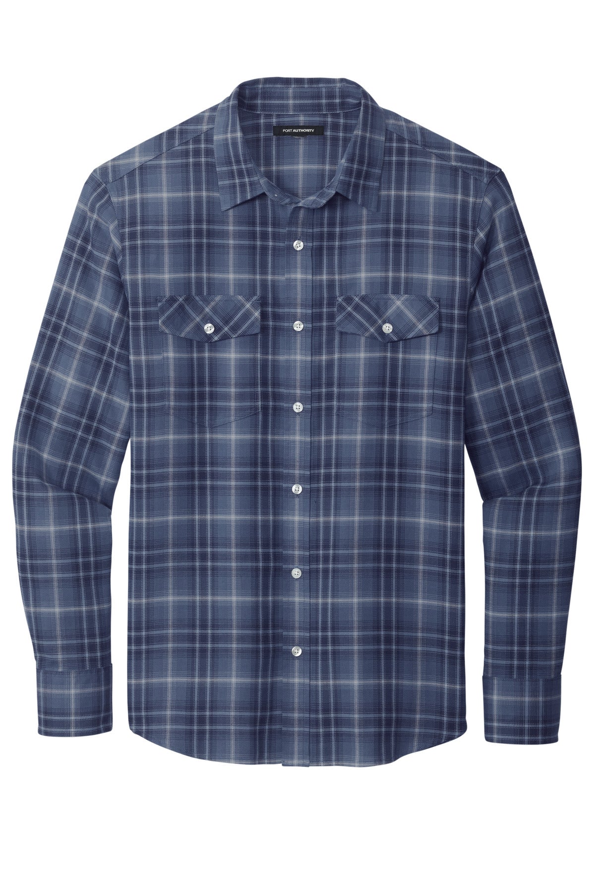 Port Authority® Long Sleeve Ombre Plaid Shirt