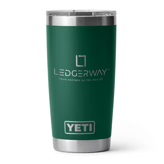 LEDGERWAY Logo Engraved YETI® Rambler® 20 oz Tumbler