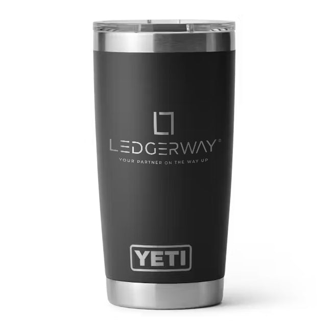 LEDGERWAY Logo Engraved YETI® Rambler® 20 oz Tumbler