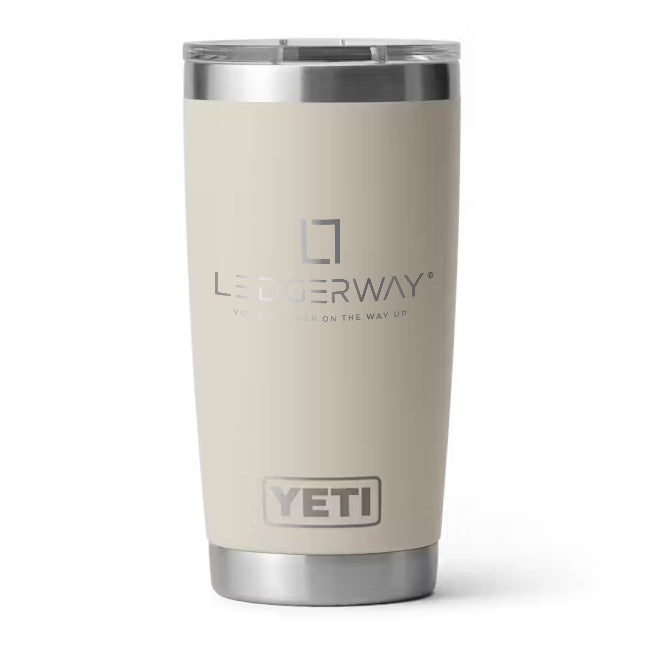 LEDGERWAY Logo Engraved YETI® Rambler® 20 oz Tumbler