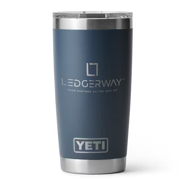 LEDGERWAY Logo Engraved YETI® Rambler® 20 oz Tumbler