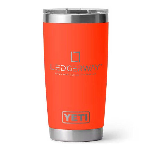 LEDGERWAY Logo Engraved YETI® Rambler® 20 oz Tumbler