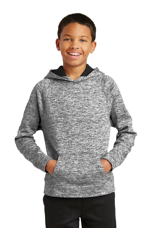 Sport-Tek® Youth PosiCharge® Electric Heather Fleece Hooded Pullover