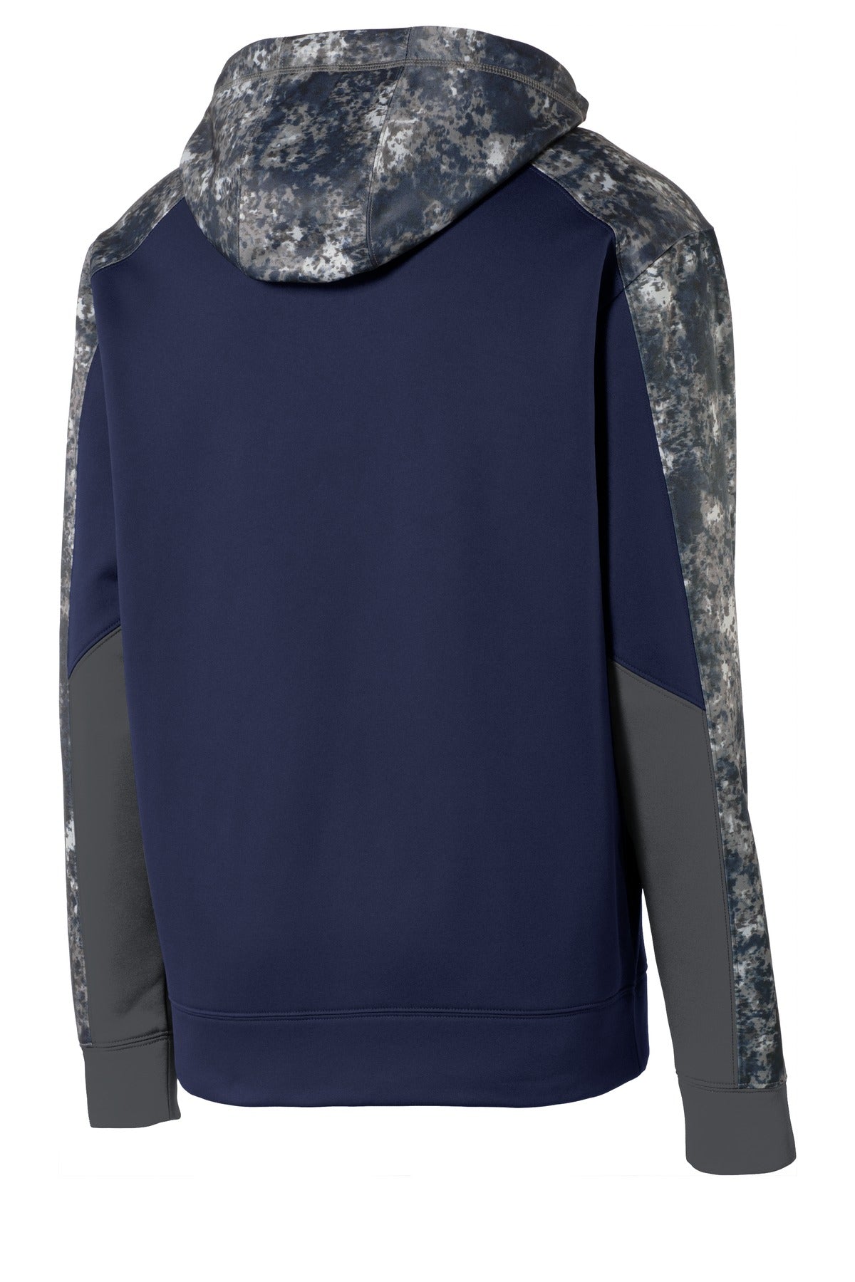 Sport-Tek® Youth Sport-Wick® Mineral Freeze Fleece Colorblock Hooded Pullover