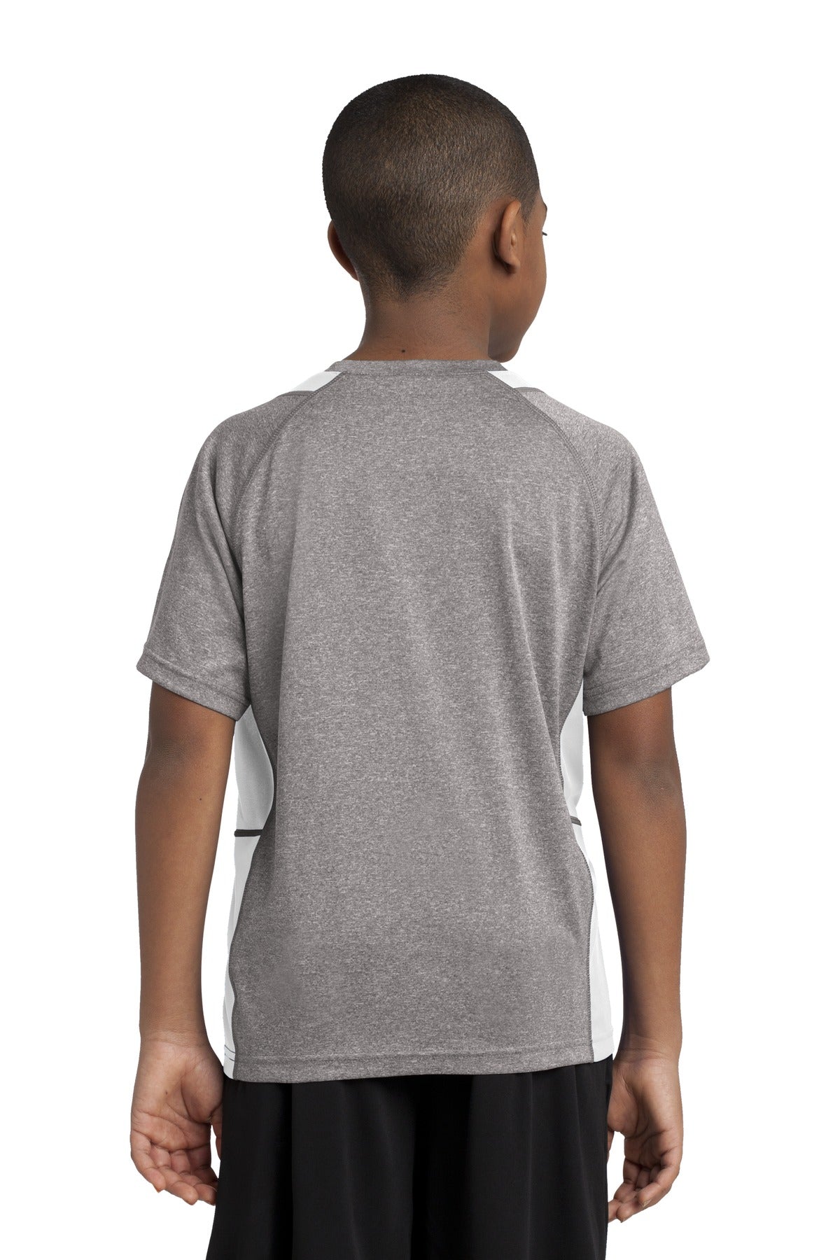 Sport-Tek® Youth Heather Colorblock Contender Tee