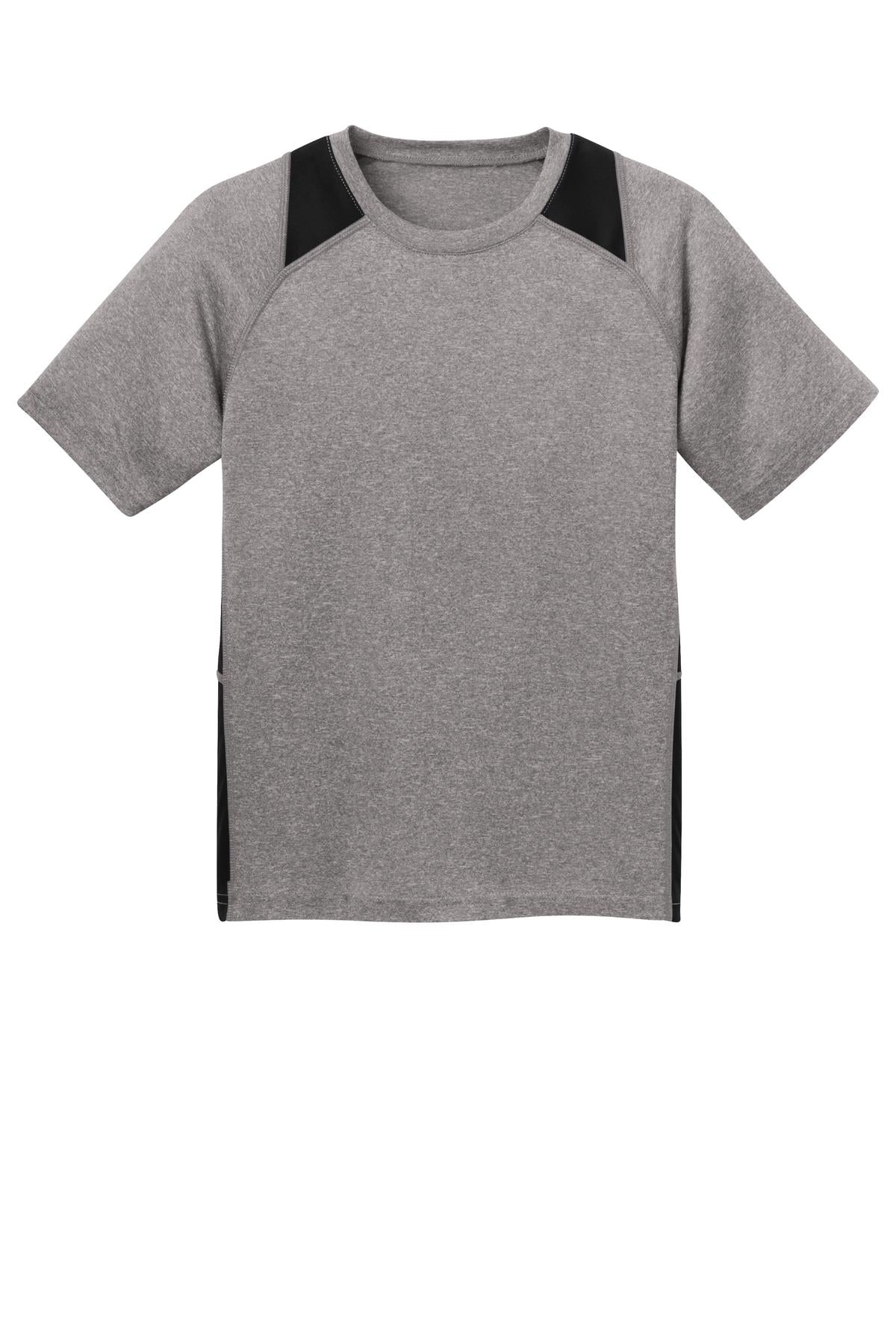 Sport-Tek® Youth Heather Colorblock Contender Tee