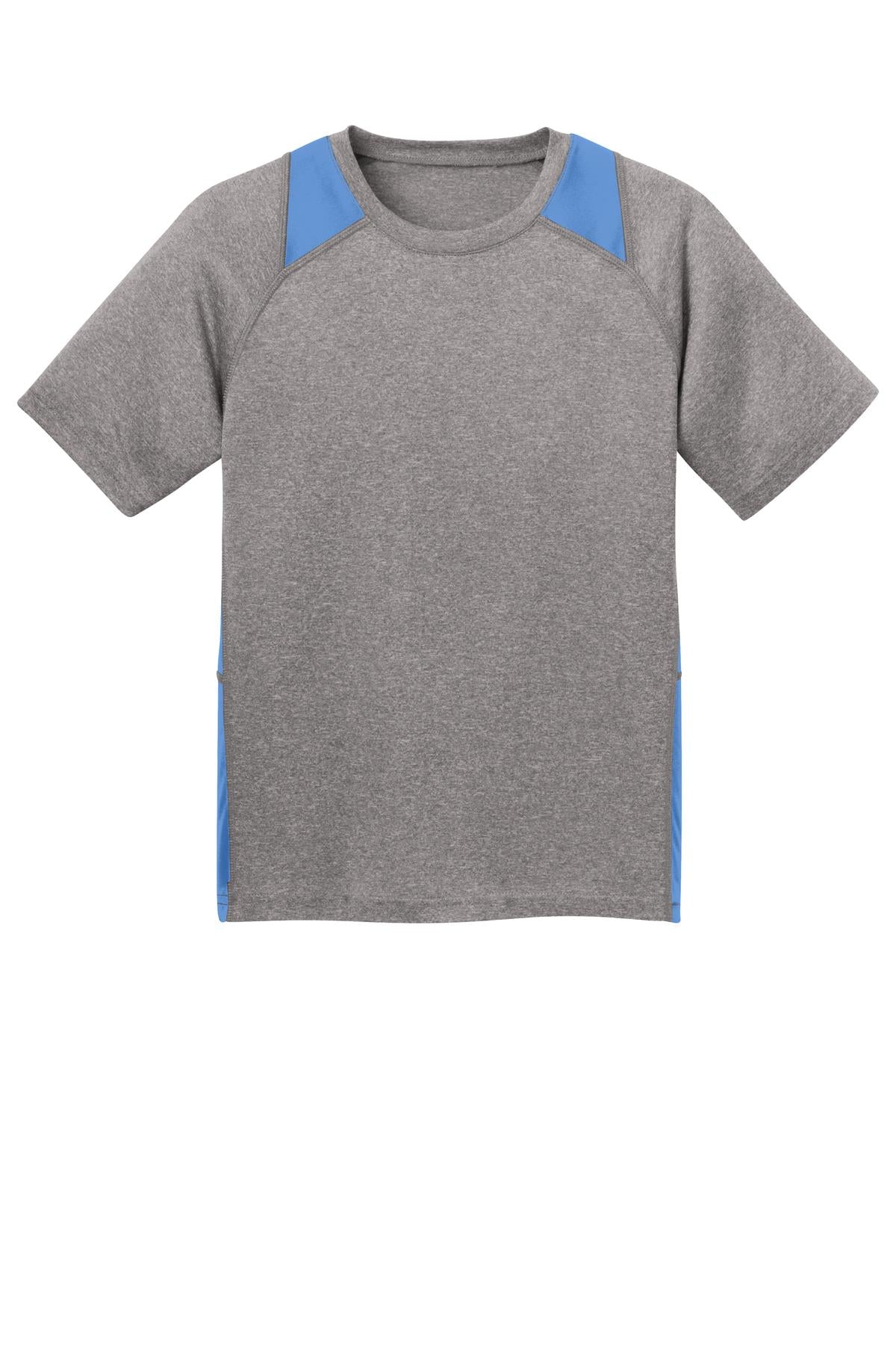 Sport-Tek® Youth Heather Colorblock Contender Tee
