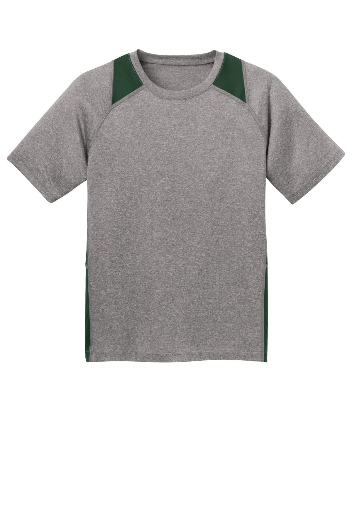 Sport-Tek® Youth Heather Colorblock Contender Tee