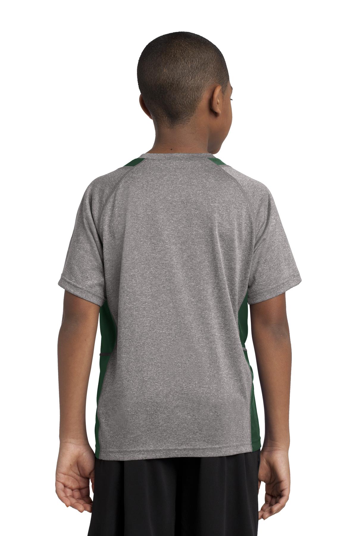 Sport-Tek® Youth Heather Colorblock Contender Tee