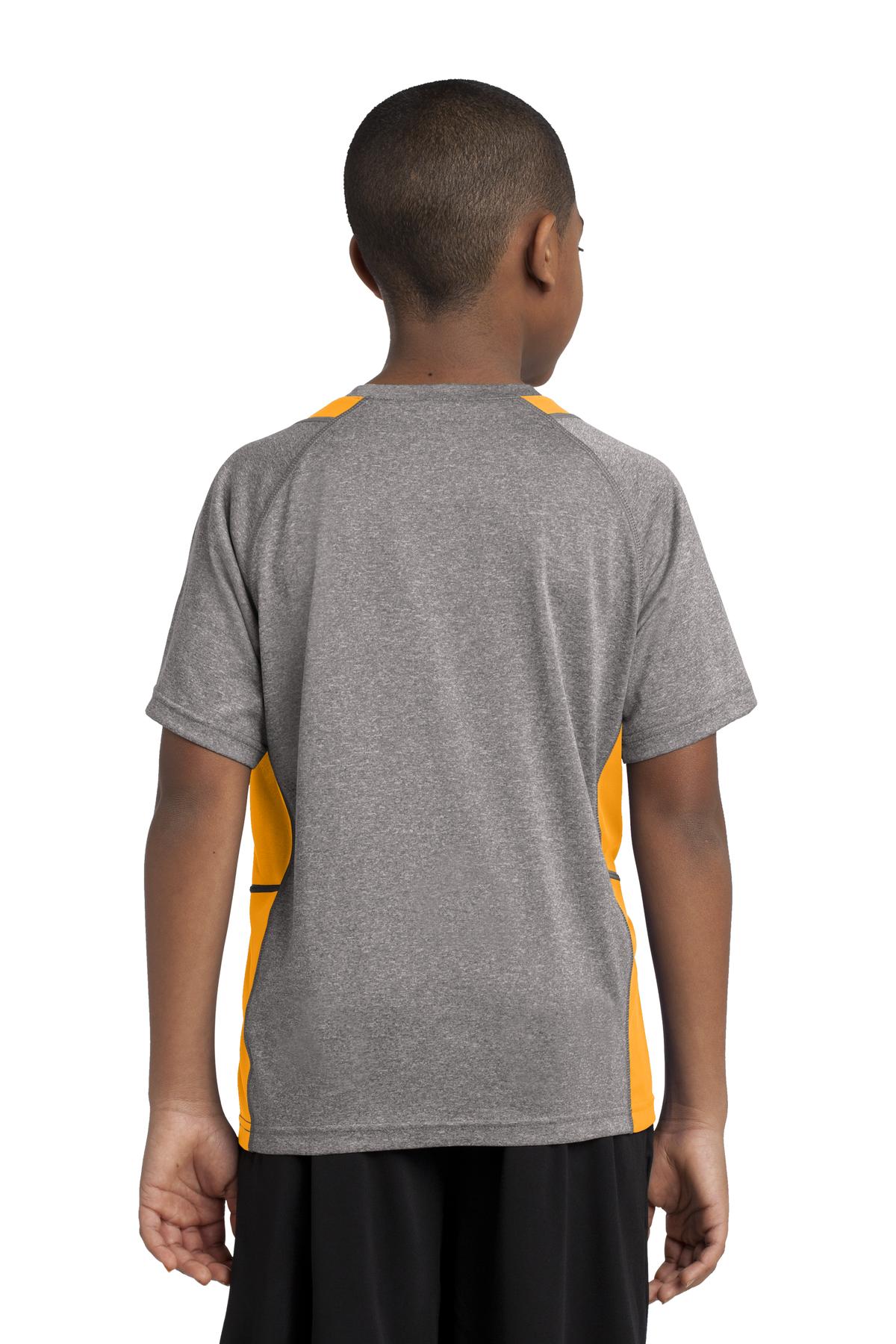 Sport-Tek® Youth Heather Colorblock Contender Tee