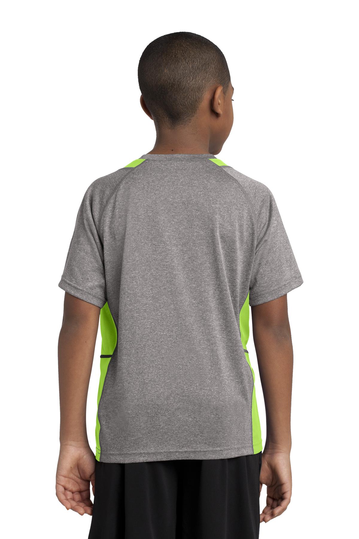 Sport-Tek® Youth Heather Colorblock Contender Tee
