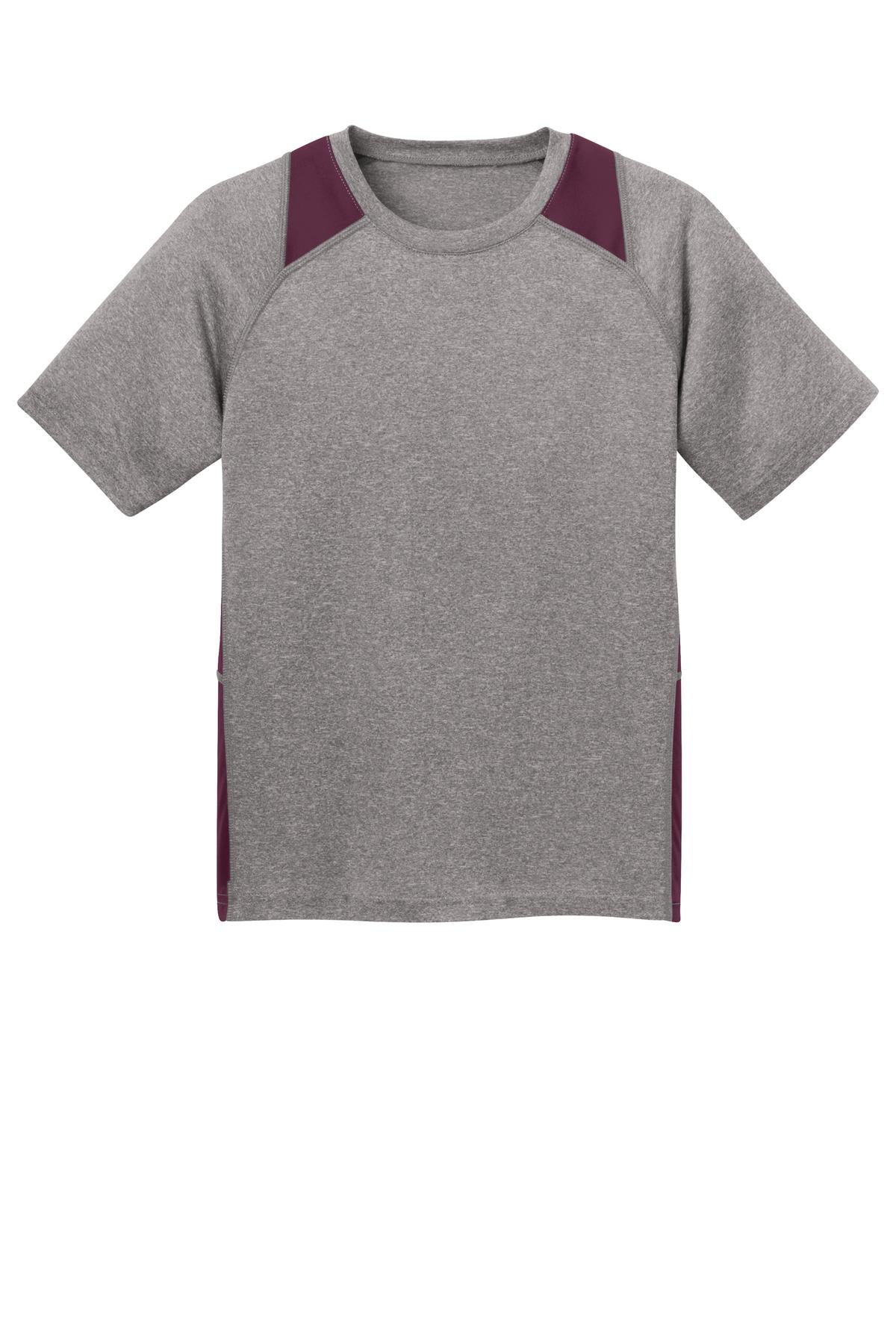 Sport-Tek® Youth Heather Colorblock Contender Tee