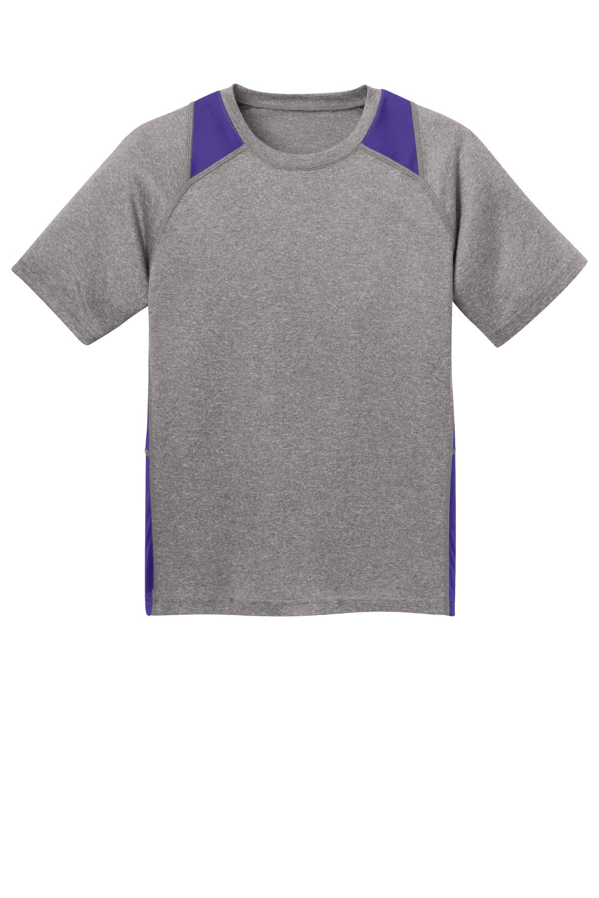 Sport-Tek® Youth Heather Colorblock Contender Tee