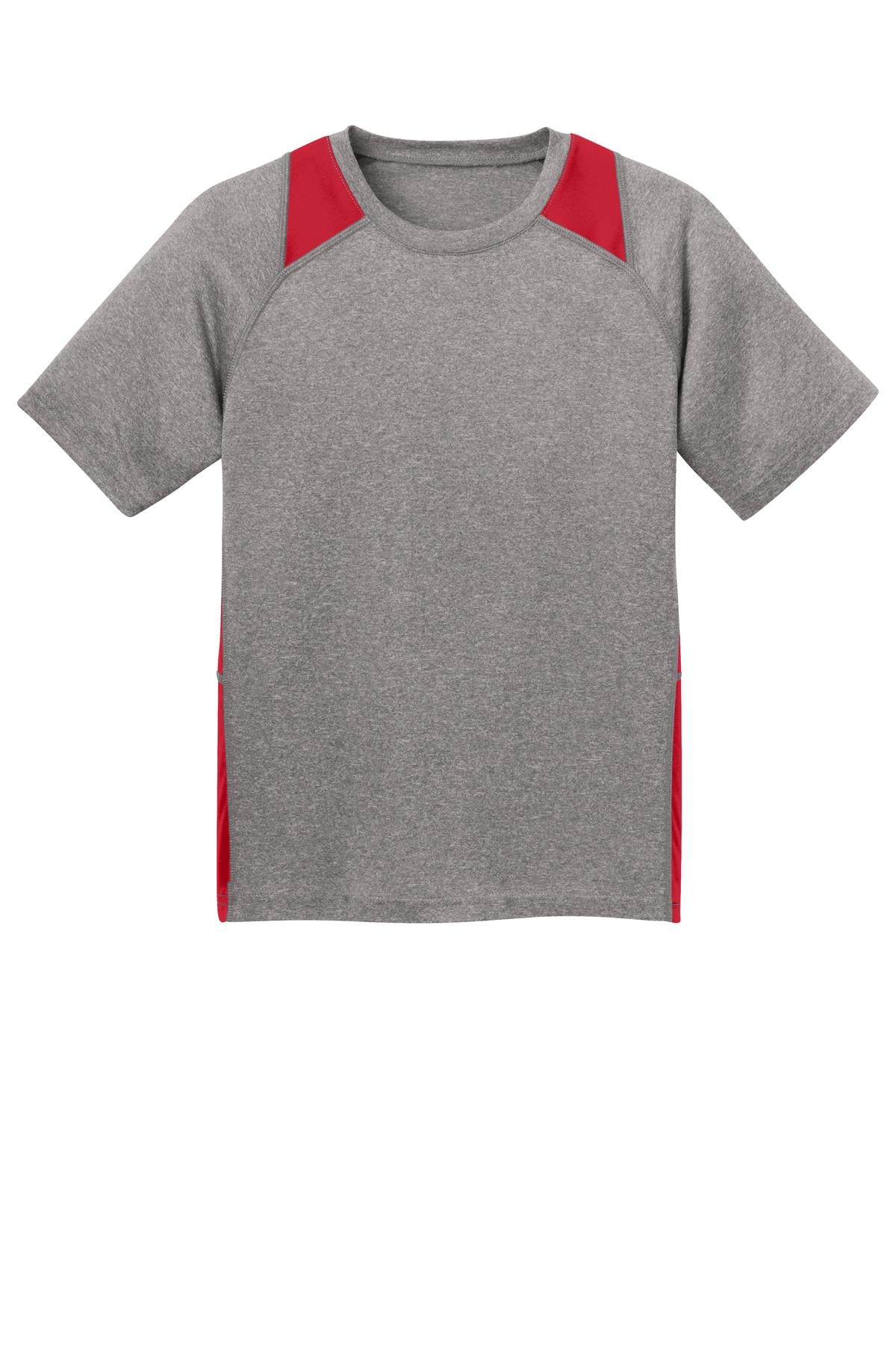 Sport-Tek® Youth Heather Colorblock Contender Tee