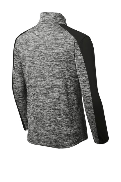 DISCONTINUED - Sport-Tek® Youth PosiCharge® Electric Heather Colorblock 1/4-Zip Pullover - SKU YST397
