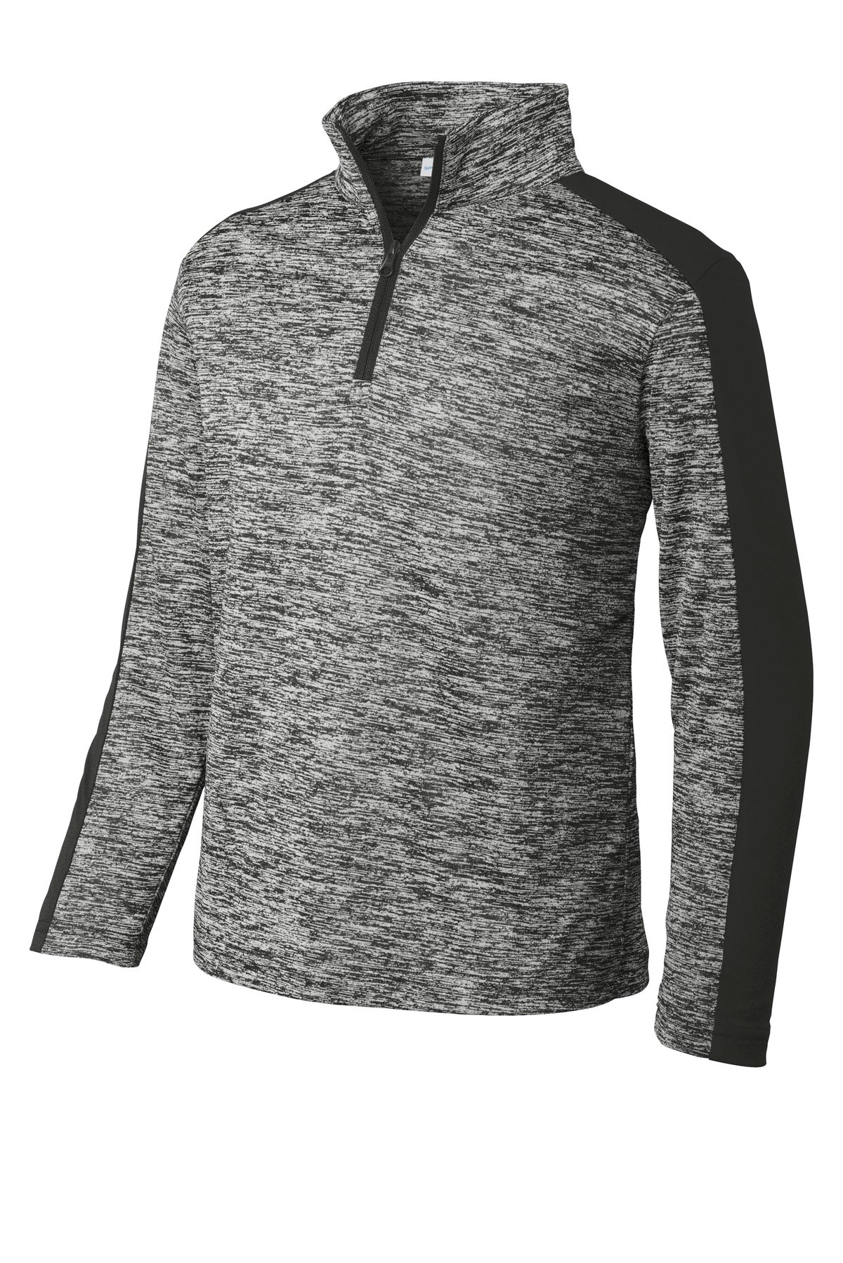 Sport-Tek® Youth PosiCharge® Electric Heather Colorblock 1/4-Zip Pullover